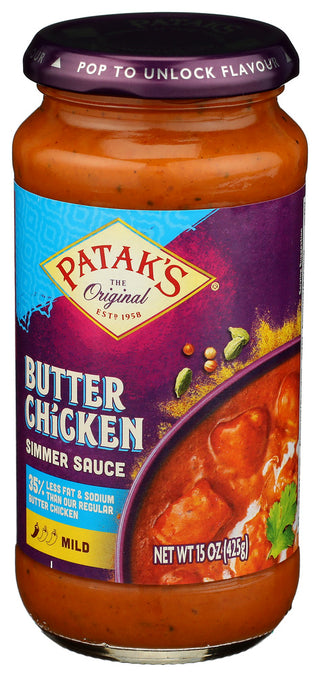 Pataks Sauce Bttr Chckn Low Fat - Right - Front
