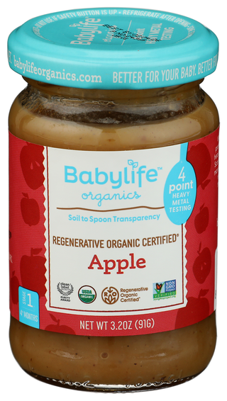 Babylife Jars Baby Food Apple - Centre - Front