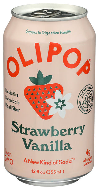 Olipop Soda Preb Strwbr Vanilla - Centre - Front