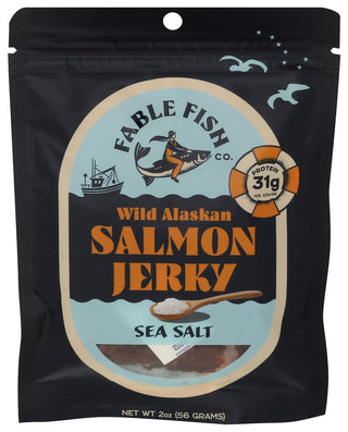 Fable Fish Co Jerky Sea Salt Salmon - Centre - Front