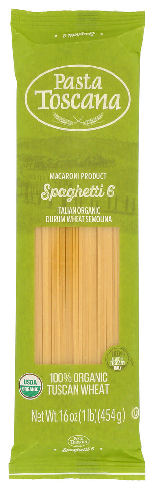 Pasta Toscana Pasta Spaghetti Organic - No Plunge - Front