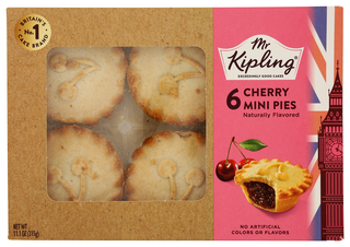 Mr Kipling Pies Cherry Mini 6pc - No Plunge - Front