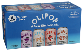 Olipop Soda Preb Variety 8pk - Left - Front