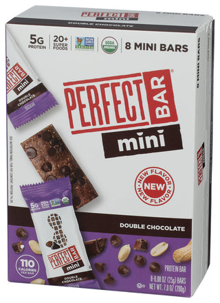 Perfect Foods Bar Mini Dbl Choc 8ct - Right - Front