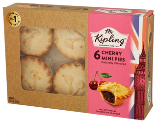 Mr Kipling Pies Cherry Mini 6pc - Right - Front