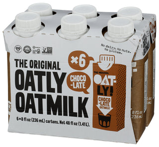 Oatly Milk Oat Chocolate 6pk - Right - Front