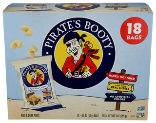 Pirate Brands Snacks Puff Aw Chdr 18pc - Centre - Front