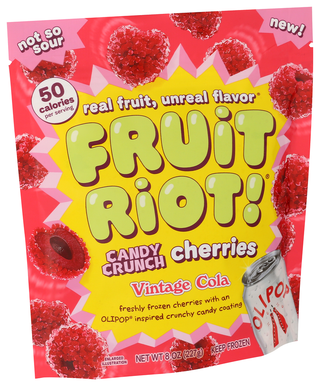 Fruit Riot Candy Frozen Cherries - Left - Front