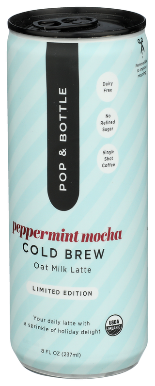 Pop And Bottle Latte Oat Pepprmnt Mocha - Right - Front