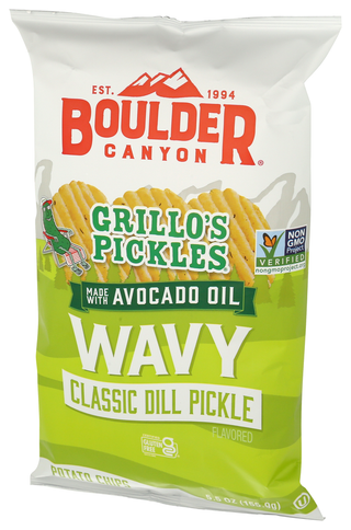 Boulder Canyon Chips Wavy Dill Pickl Gf - Right - Front