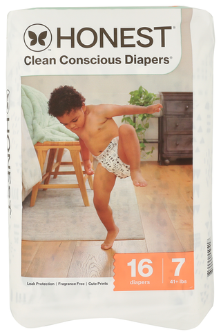 The Honest Company Diapers Sz 7 Pttrn Play - No Plunge - Front