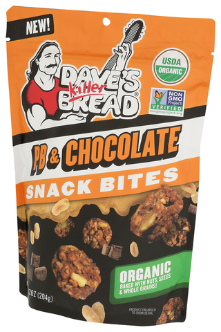 Daves Killer Bread Bites Granola Pb Choc - Right - Front