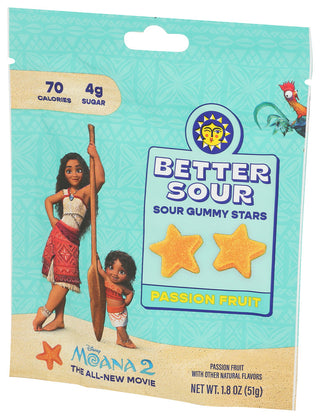 Better Sour Gummy Stars Passion Fuit - Right - Front