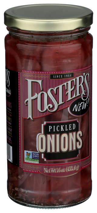 Fosters Pickled Products Onions Pickled - Left - Front