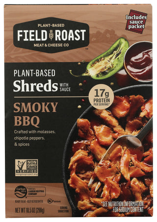 Field Roast Meat Shredded Smoky Bbq - No Plunge - Front