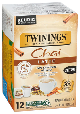 Twining Tea Tea Chai Latte Kcup - Left - Front