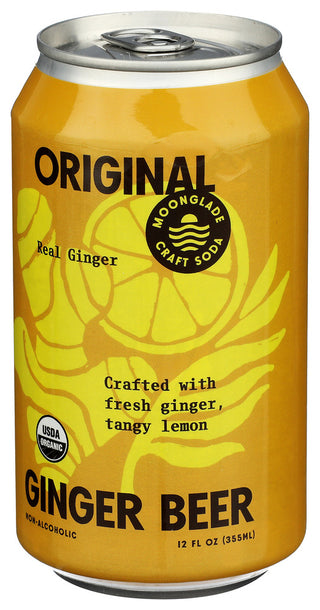 Moonglade Craft Soda Soda Ginger Beer Organic - Right - Front