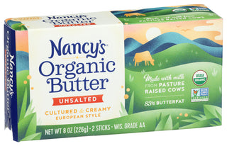 Nancys Butter Unsalted Organic - Left - Front