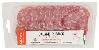 Maestri Salame Rustico Sliced - Centre - Front