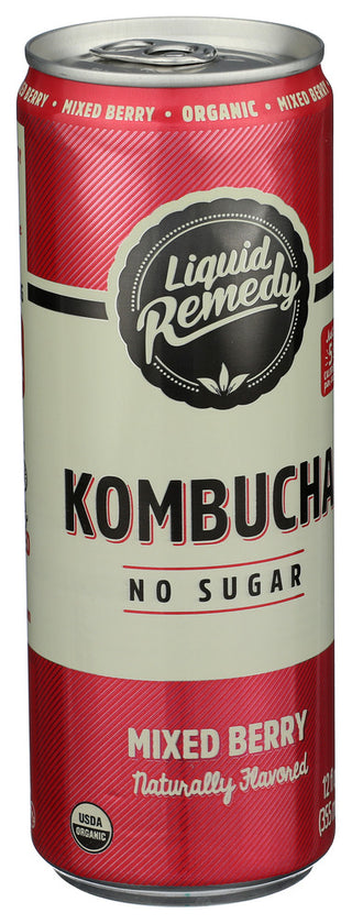 Liquid Remedy Kombucha Mixed Berry Org - Left - Front