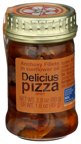 Delicius Anchovy Flt Spy Sfwr Oil - Centre - Front