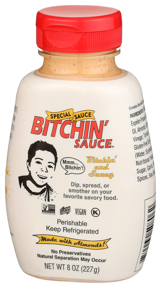 Bitchin' Sauce Special Sauce Squeeze Bottle, 8oz - Right - Front