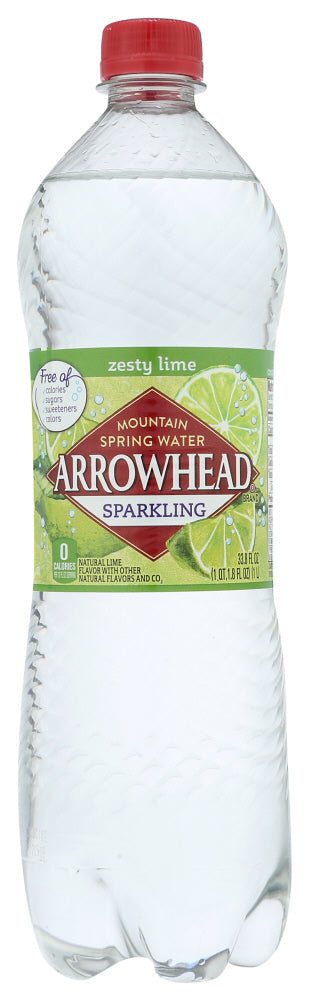 Arrowhead Water Water Sparkling Lime - No Plunge - Front