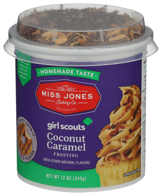 Miss Jones Baking Co Frosting Coconut Caramel - Right - Front