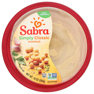 Sabra Hummus Simply Classic - No Plunge - Front
