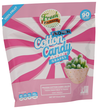 Fresh Farms Grapes Cotton Candy Frzn - Left - Front