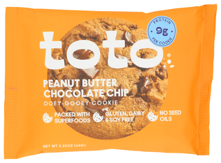 Toto Foods Cookie Pb Chocolate Chip - No Plunge - Front