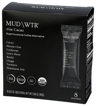 Mud Wtr Cacao 8 Serving Sticks - Right - Front