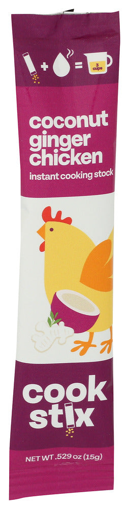 Cookstix Stock Chkn Ccnut Ginger - Left - Front