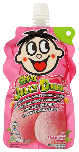 Want-want Drinks Jelly Ww Peach - No Plunge - Front