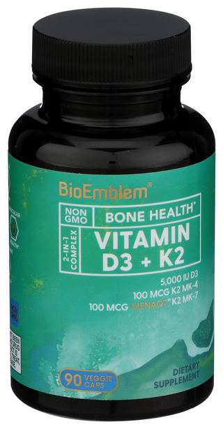 Bioemblem Vitamin D3 K2 - Left - Front