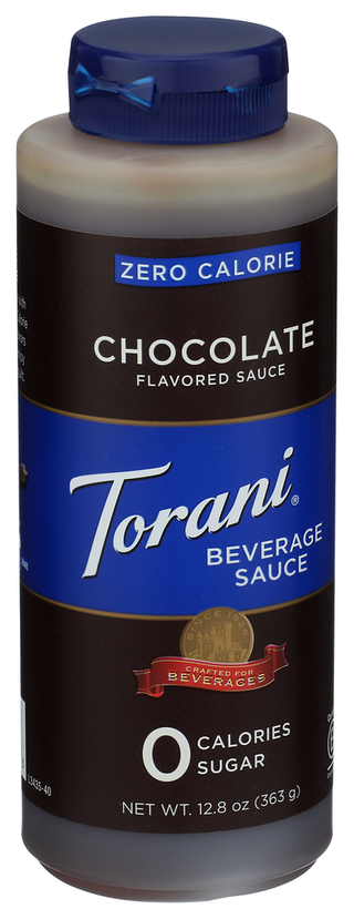 Torani Beverage Sauce 0cal Choc - Left - Front