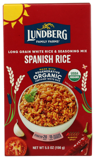 Lundberg Rice Wht Spnsh Style Org - No Plunge - Front