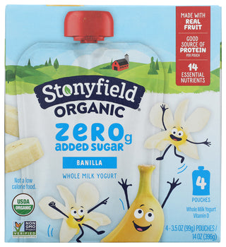 Stonyfield Yogurt Kd Zs Banilla 4ct - No Plunge - Front