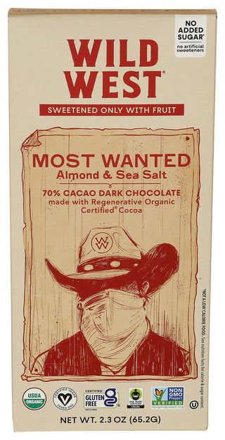 Wild West Chocolate Dk Most Wanted - Centre - Front