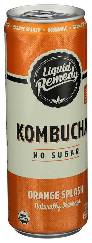 Liquid Remedy Kombucha Orng Splash Org - Left - Front