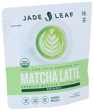 Jade Leaf Tea Matcha Latte Mix - Left - Front