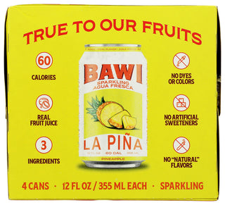 Bawi Agua Fresca Agua Frs Spk Pnapple 4pk - No Plunge - Front