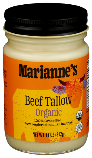 Mariannes Harvest Tallow Beef Org - Centre - Front