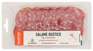 Maestri Salame Rustico Sliced - No Plunge - Front