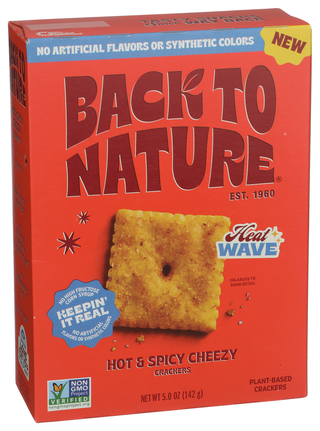 Back To Nature Cracker Cheezy Ht & Spcy - Left - Front