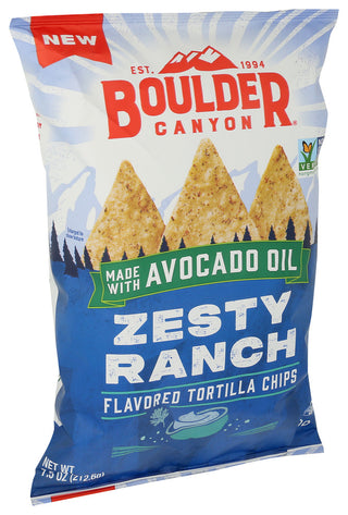 Boulder Canyon Chips Trtla Zesty Ranch - Left - Front