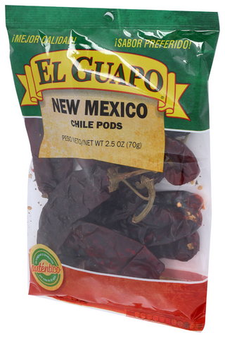 EL GUAPO NEW MEXICO CHILE PODS, 2.5 OZ. - Right - Front