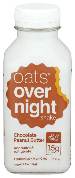 Oats Overnight Shake Choc Peanut Butter - Centre - Front