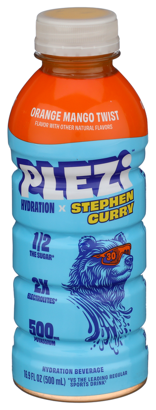 Plezi Bev Hydr Orng Mngo Twist - Centre - Front