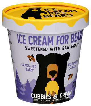 Ice Cream For Bears Ice Cream Cookies Cream - Left - Front